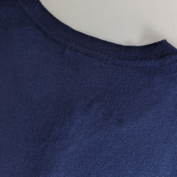 HALOGEN Crewneck Cardigan, Navy, XS - Picture 4 of 7